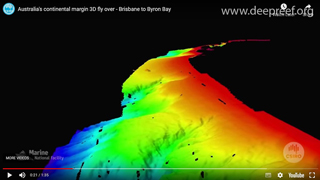 Australia’s continental margin – Brisbane to Byron Bay fly over
