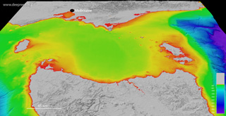 Bass Strait bathymetry