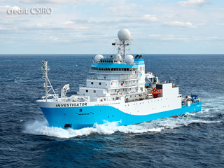 RV Investigator Tasman Sea mapping